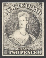 New Zealand Mint PROOF (imperf) 1885 2p Chalon Queen Victoria - Unused Stamps