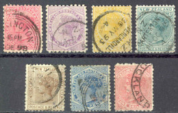 New Zealand Sc# 61-67 Used 1882 Queen Victoria  - Usados