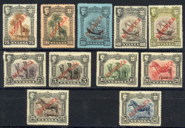 Nyassa Sc# 94-105 MH (a) 1921 London Overprints - Nyasaland