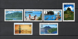 POLYNESIE  N°  97 à 102   NEUFS SANS CHARNIERE COTE  20.00€    BATEAUX PAYSAGE - Nuovi