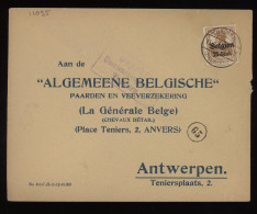 Germany Belgium 1917 Tongern Cover To Antwerpen__(11095) - OC38/54 Occupazione Belga In Germania