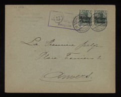 Germany Belgium 1917 Tongern Cover To Antwerpen__(11102) - OC38/54 Belgische Besetzung In Deutschland