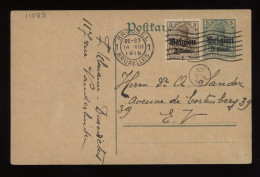 Germany Belgium 1916 Brussels Stationery Card__(11089) - OC38/54 Occupazione Belga In Germania