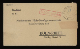 Germany Bizone 1947 Stromberg Letter To Köln__(12094) - Briefe U. Dokumente