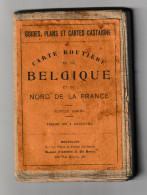 Carte Routière CASTAIGNE De La BELGIQUE Ed. A De Boeck -  Toilée (B334) - Callejero