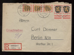 Germany French 1946 Tubingen Registered Cover To Berlin__(9304) - Algemene Uitgaven