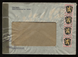 Germany French 1946 Rommelsheim Censored Cover__(9263) - Emissions Générales