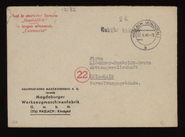 Germany French 1946 Haslach Gebuhr Bezahlt Cover To Köln__(12182) - Amtliche Ausgaben