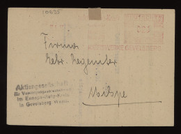 Germany Bizone 1957 Meter Mark Cover Letter Front__(10695) - Storia Postale