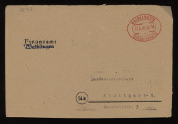 Germany Bizone 1948 Waiblingen Gebuhr Bezahlt Cover To Stuttgart__(12142) - Lettres & Documents