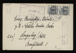 Germany Bizone 1948 Oberhausen Cover To Langenburg__(11015) - Storia Postale