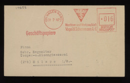 Germany Bizone 1947 Hagen-Kabel Meter Mark Letter To Milspe__(10656) - Covers & Documents