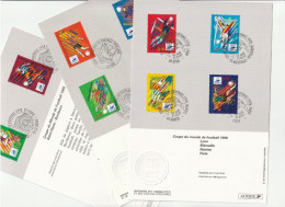 "LES STADES DE LA COUPE DU MONDE FRANCE 98 " Sur 3 Notices Officielles 1er Jour De 1996-1997-1998. FDC à Saisir !!! - 1998 – Frankreich