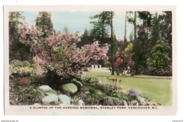 Canada British Columbia 001, Vancouver, Gowen Sutton Co LTD, A Glimpse Of The Harding Memorial, Stanley Park - Vancouver