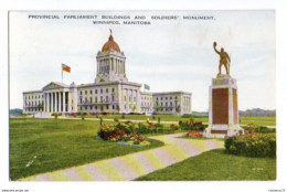 Canada Manitoba 008, Winnipeg, Valentine's, Provincial Parliament Buildings And Soldiers Monument - Winnipeg
