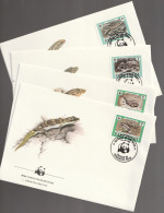 Kaapverdië 1986, FDC Unused, WWF, Geckos And Skinks - Islas De Cabo Verde