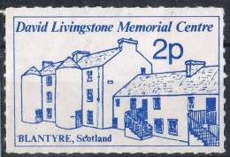 Sello Viñeta Label SCOTLAND, BLANTYRE, David Livingstone Memorial Centre ** - Plaatfouten En Curiosa