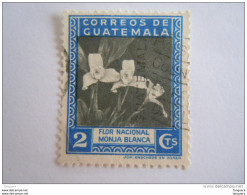 Guatemala 1939 Série Courante Fleur Bloem La "nonne Blanche" Yv 300 O - Guatemala