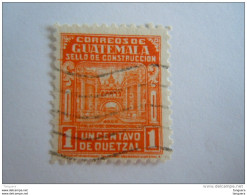 Guatemala 1945 Surcharge Obligatoire Pour La Poste Arche Du Palais Des Communications Yv 323 O - Guatemala