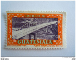 Guatemala 1950 Série Courante Pont Sur Le Rio Paz Yv 347 O - Guatemala