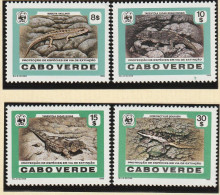 Kaapverdië 1986, Postfris MNH, WWF, Geckos And Skinks - Kap Verde