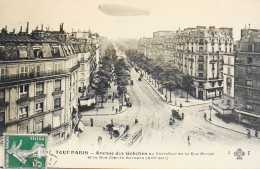 CPA - TOUT PARIS - N° 1897 - Av. Des Gobelins Au Carrefour Rue Monge Et La Rue Cl. Bernard (XIIIe Arrt.) Coll. F. Fleury - Arrondissement: 13