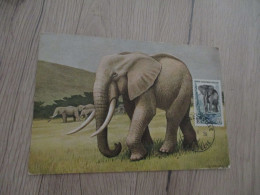 Ga Carte Maximum A.E.F. Afrique équatoriale Française éléphant  1959 - Cartas & Documentos