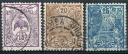 Nvelle CALEDONIE Timbres-Poste N°93 à 95 Oblitérés TB Cote : 3€25 - Gebraucht