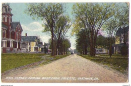 (Etats-Unis) IL 002, Carthage, Main Street Looking West From Fayette - Altri & Non Classificati