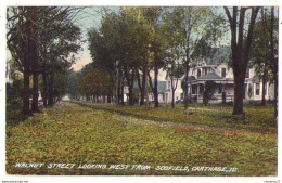 (Etats-Unis) IL 005, Carthage, Walnut Street Looking West From Scofield - Andere & Zonder Classificatie