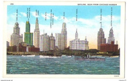 (Etats-Unis) IL 023, Chicago, Max Rigot 318, Skyline, Seen From Chicago Harbor - Chicago