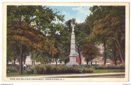 (Etats-Unis) NJ 012, Morristown, Newark 1765, Park And Soldier's Monument - Andere & Zonder Classificatie