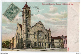 (Etats-Unis) VA - Virginia 028, Norfolk, Bosselman & Co, Epworth Methodist Church, Dos Non Divisé - Norfolk