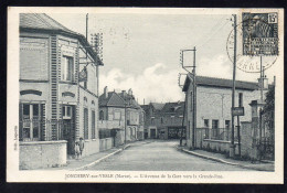 51 JONCHERY SUR VESLE - L'Avenue De La Gare Vers La Grande Roue - Jonchery-sur-Vesle