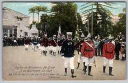 Pérou 009, Lima, Polack-Schneider No 161, Desfile De Bomberos De Lima, Comandante De Panana - Peru