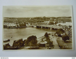 Rochester Bridge And Castle Grounds Carte Photo Valentine G.6970 - Rochester