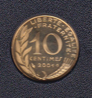 10 CENTIMES REPUBLIQUE 2001 ISSUE DU COFFRET BE - 10 Centimes