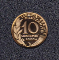 10 CENTIMES REPUBLIQUE 2000 ISSUE DU COFFRET BE - 10 Centimes