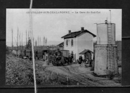 PHOTO FRANCE AIN CHATILLON SUR CHALARONNE GARE REPRO - Châtillon-sur-Chalaronne