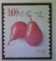 United States, Scott #5178, Used(o), 2017, Pears, 10¢, Red - Used Stamps