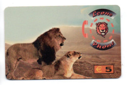 Lion Leo  Carte Prépayée Italie Leone Phone Card  (K 94) - Cartes GSM Prépayées & Recharges