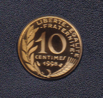 10 CENTIMES REPUBLIQUE 1998 ISSUE DU COFFRET BE - 10 Centimes