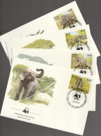 Sri Lanka 1986, FDC Unused, WWF, Elephants - Sri Lanka (Ceylon) (1948-...)