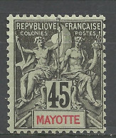 MAYOTTE N° 19 Gom Coloniale  NEUF**  SANS CHARNIERE / Hingeless / MNH - Unused Stamps