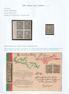 Macau Macao 1934 Padroes 14a Proof (MNH/With Gum) + Stamp (used) + FFC Cover. Fine - Lettres & Documents