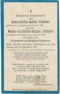 Oorlogsslachtoffers *  Tournoy Margaretha ° Leffinge 1913 En Maria ° Oostende 1915 ( Constant & Degryse Regina) + 1917 - Religion & Esotérisme