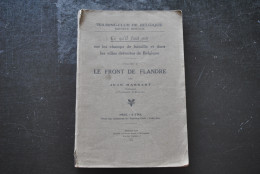 Jean MASSART Le Front De Flandre Vol II WW1 1914 1918 Plan Carte Yser Loo Ramscappelle Ostende Boesinghe Hollebeke  - Oorlog 1914-18