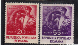 MINER'S DAY 1952  MI.Nr.1402/03 ,MNH ROMANIA - Neufs