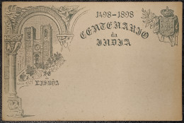 Portugal India  India Portuguesa, Stationery Card Bilhete Postal 1498-1898 Centenario Da India, 20 Reis Açores - Portugees-Indië