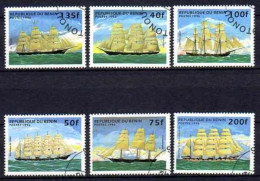 Bénin 1996 Bateaux Voiliers (4) Yvert N° 710 AH à 710 AN Oblitérés Used - Bénin – Dahomey (1960-...)